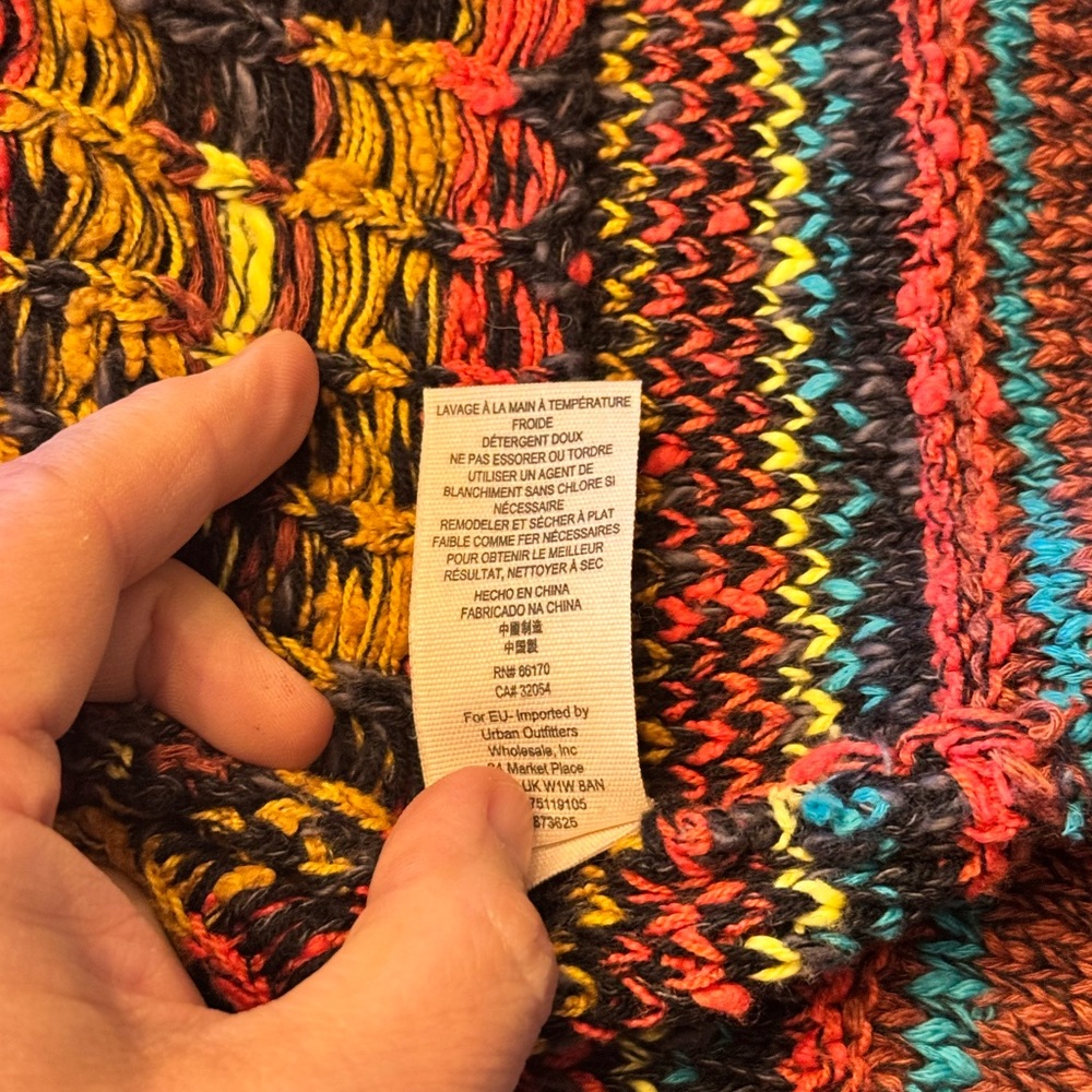 Free people Wild West southwest belted cardigan sweater Aztec xs but fits big - Picture 10 of 12